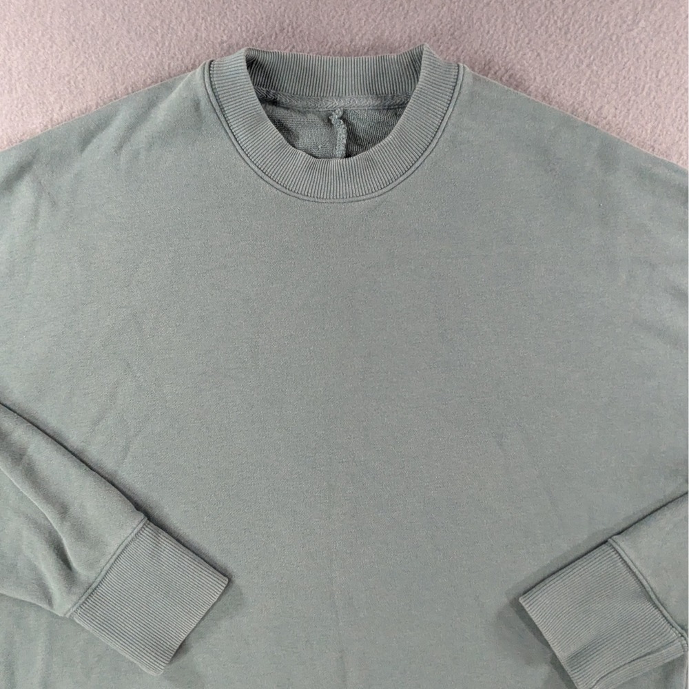 Vuori Crewneck Sweatshirt Womens S Green Oversized VW298 Pullover Loungewear - Picture 3 of 13